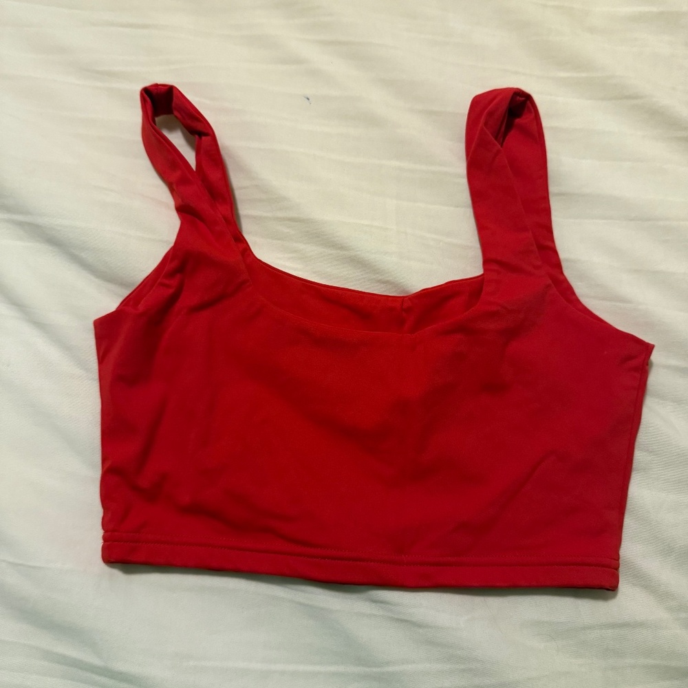 Red tank top